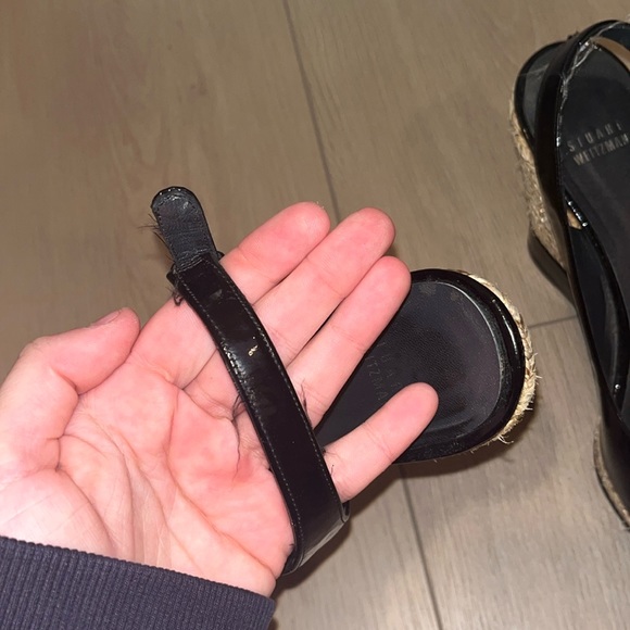 Stuart Weizmann patent leather espadrille wedges - Picture 5 of 5